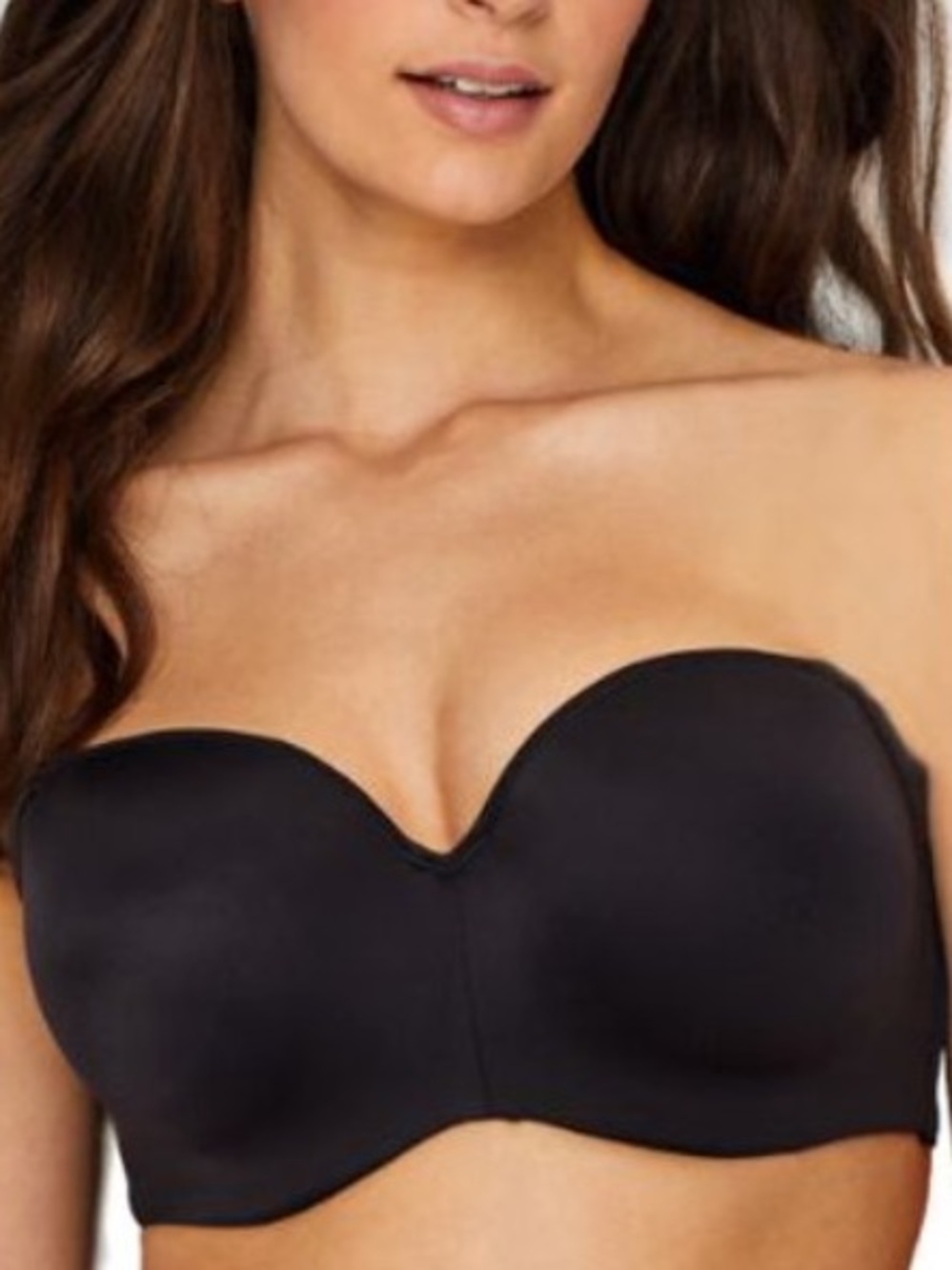 Bali Black Strapless Smooth Bandeau Bra